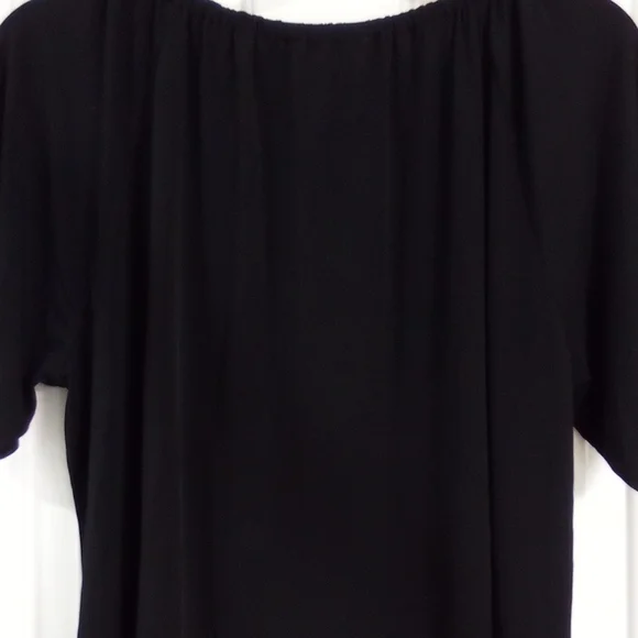 Michael Kors Black Blouse with Gold Accent - Picture 5 of 10